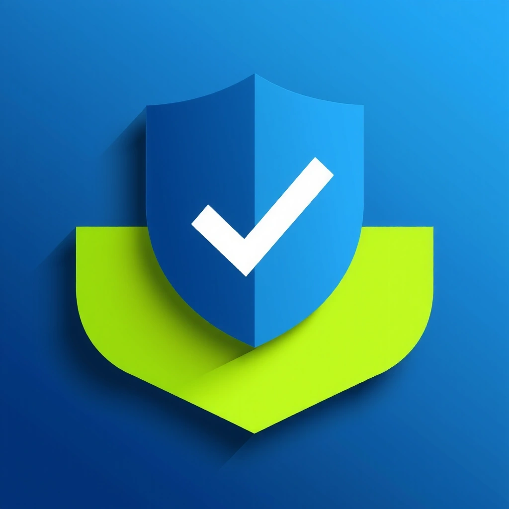 A shield icon with a checkmark, symbolizing data compliance.